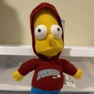 2007 The Simpsons Bart Simpson Hoodie Plush Doll 20th Century Fox